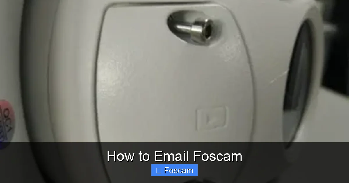 How to Email Foscam