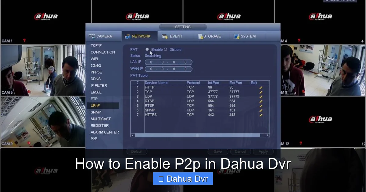 How to Enable P2p in Dahua Dvr
