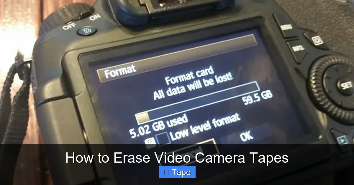 How to Erase Video Camera Tapes
