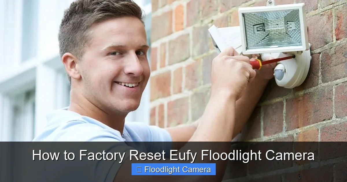 How to Factory Reset Eufy Floodlight Camera
