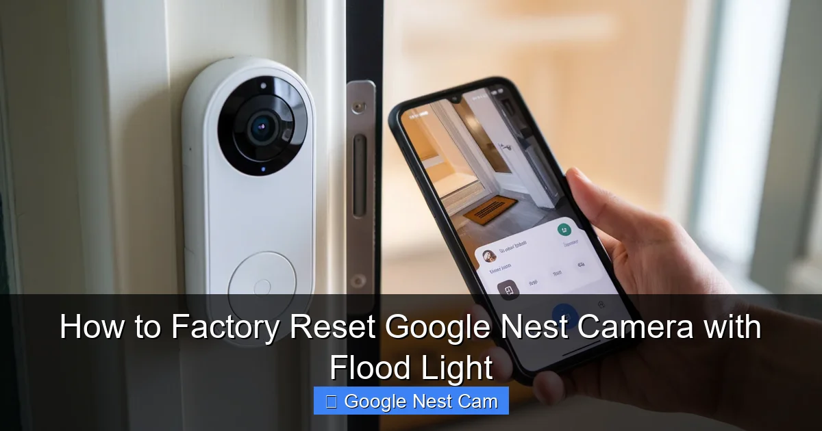 How to Factory Reset Google Nest Camera with Flood Light
