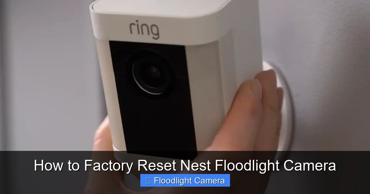 How to Factory Reset Nest Floodlight Camera