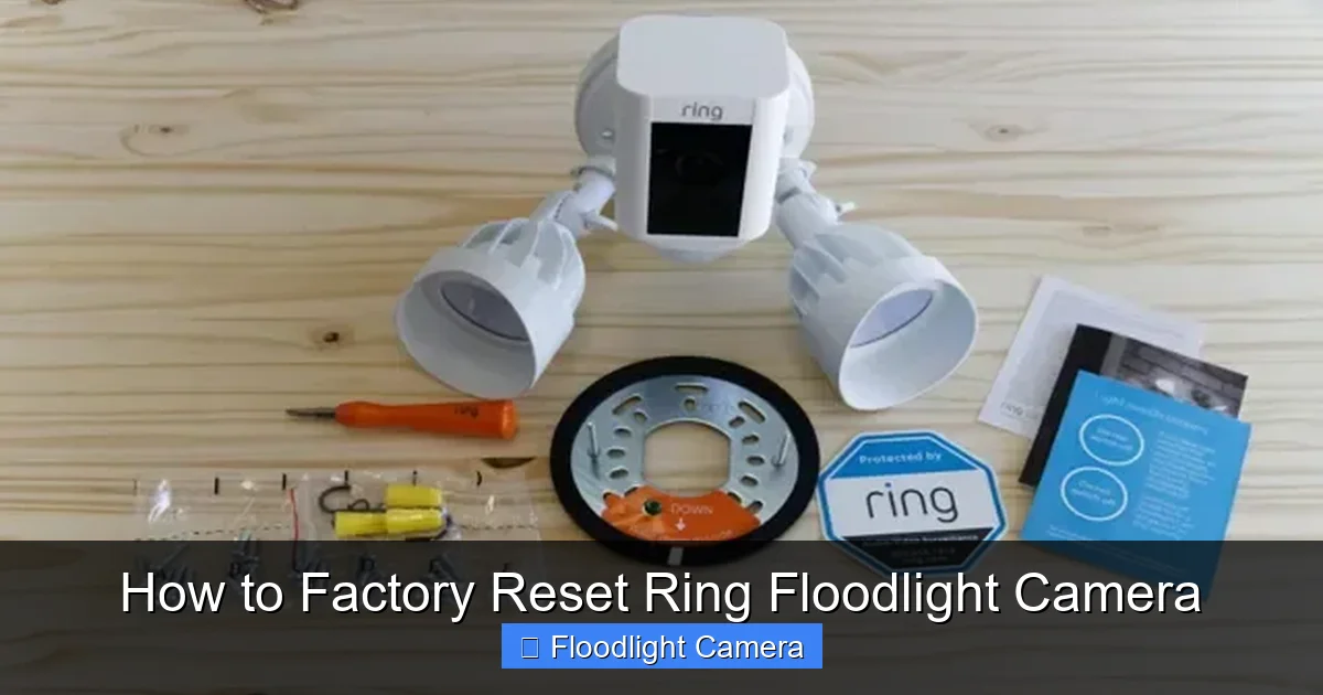 How to Factory Reset Ring Floodlight Camera
