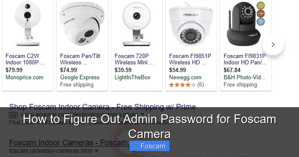 How to Figure Out Admin Password for Foscam Camera