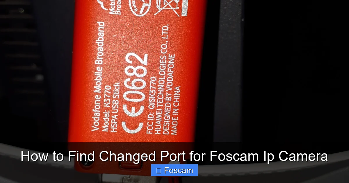 How to Find Changed Port for Foscam Ip Camera
