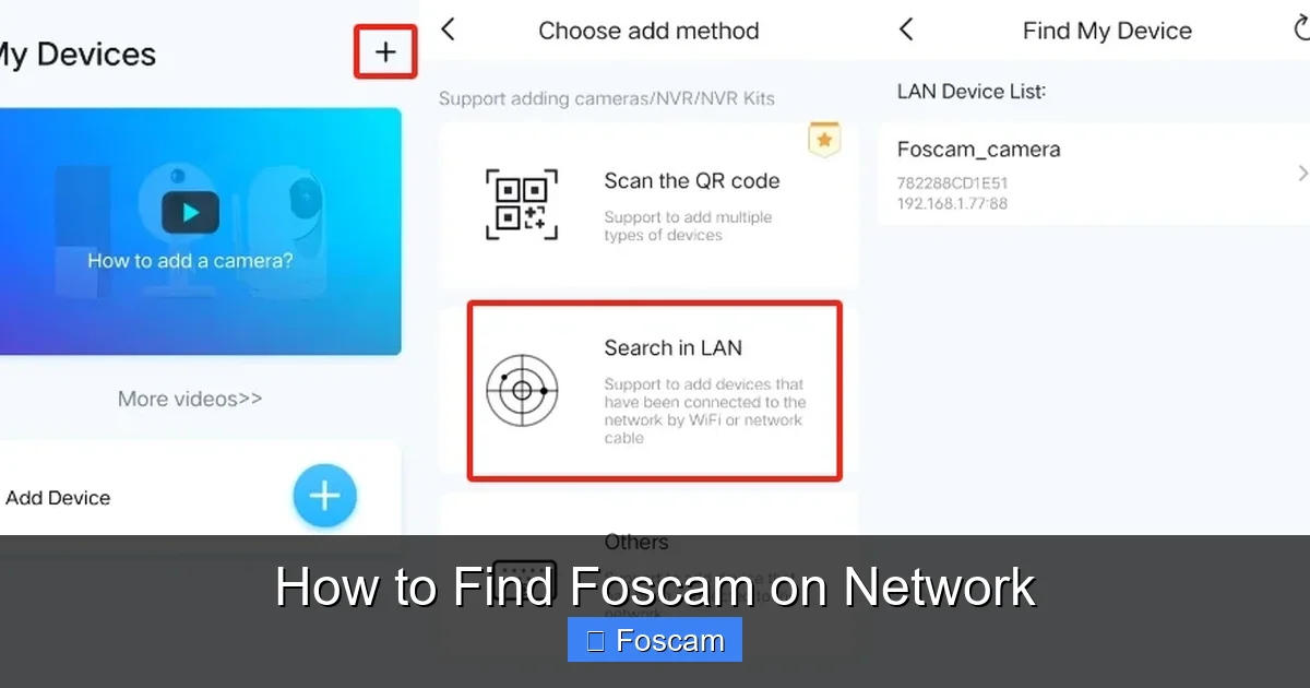 How to Find Foscam on Network