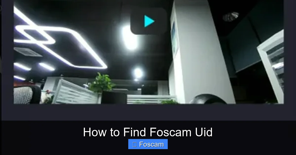 How to Find Foscam Uid