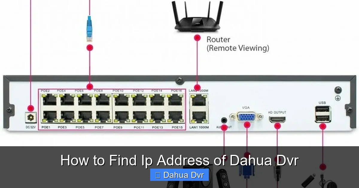 How to Find Ip Address of Dahua Dvr