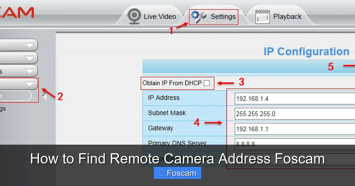 How to Find Remote Camera Address Foscam