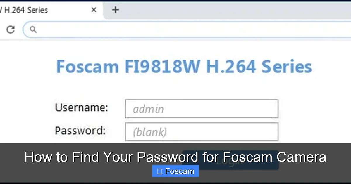 How to Find Your Password for Foscam Camera
