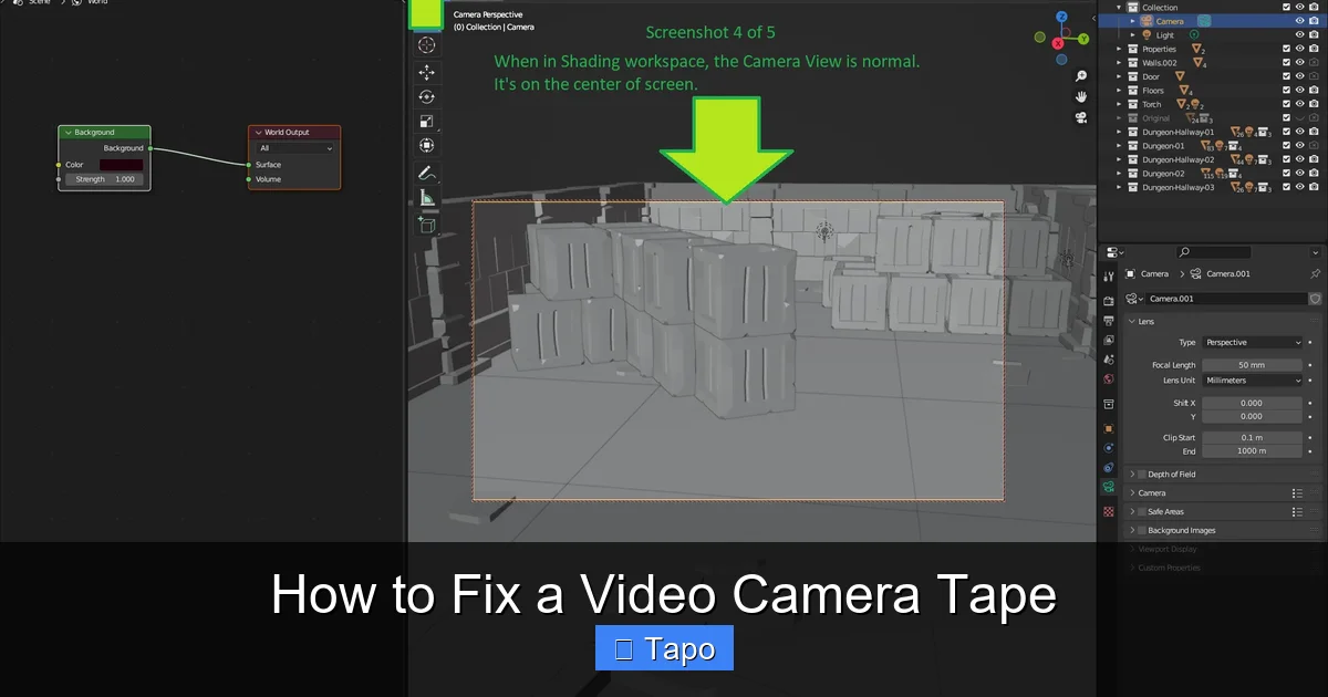 How to Fix a Video Camera Tape