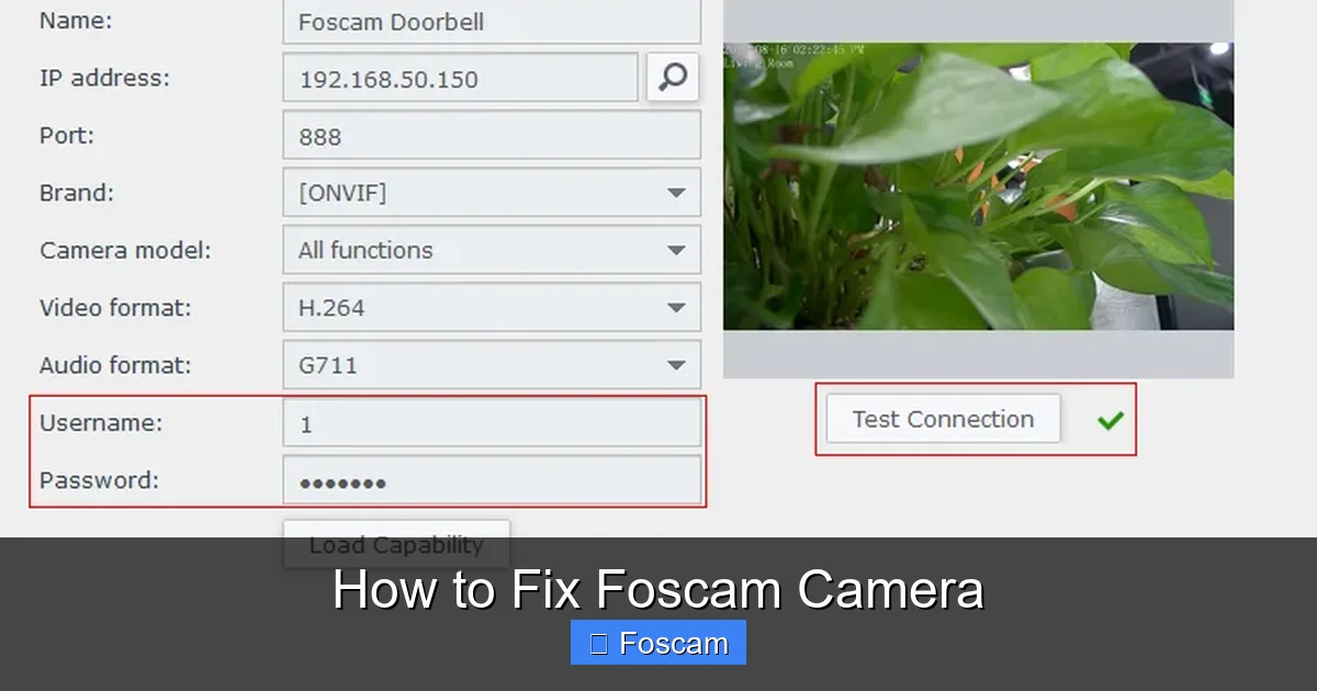 How to Fix Foscam Camera
