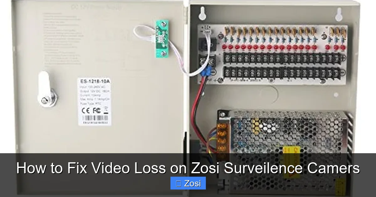 How to Fix Video Loss on Zosi Surveilence Camers