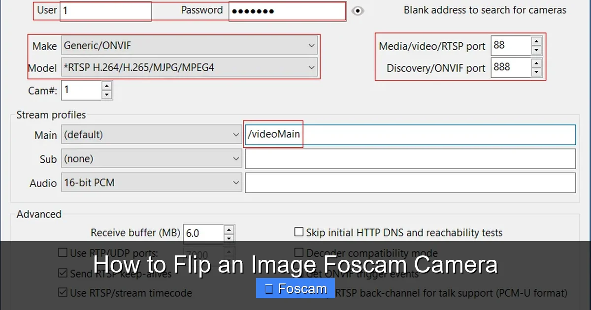 How to Flip an Image Foscam Camera