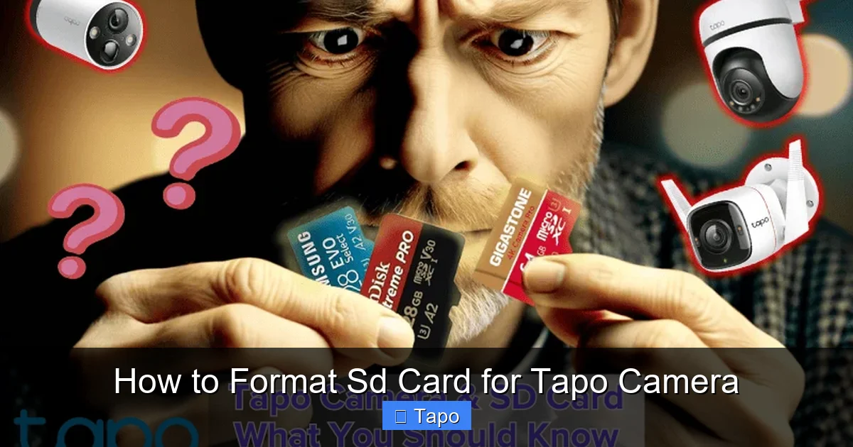 How to Format Sd Card for Tapo Camera