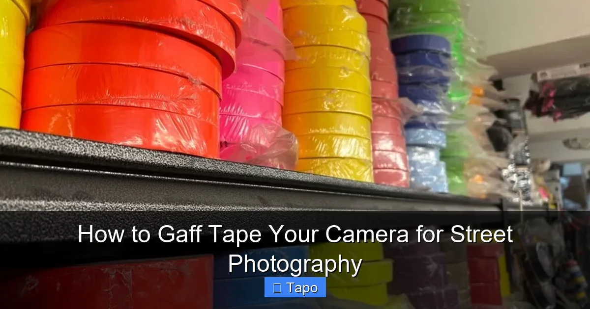 How to Gaff Tape Your Camera for Street Photography