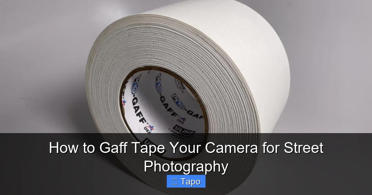 How to Gaff Tape Your Camera for Street Photography