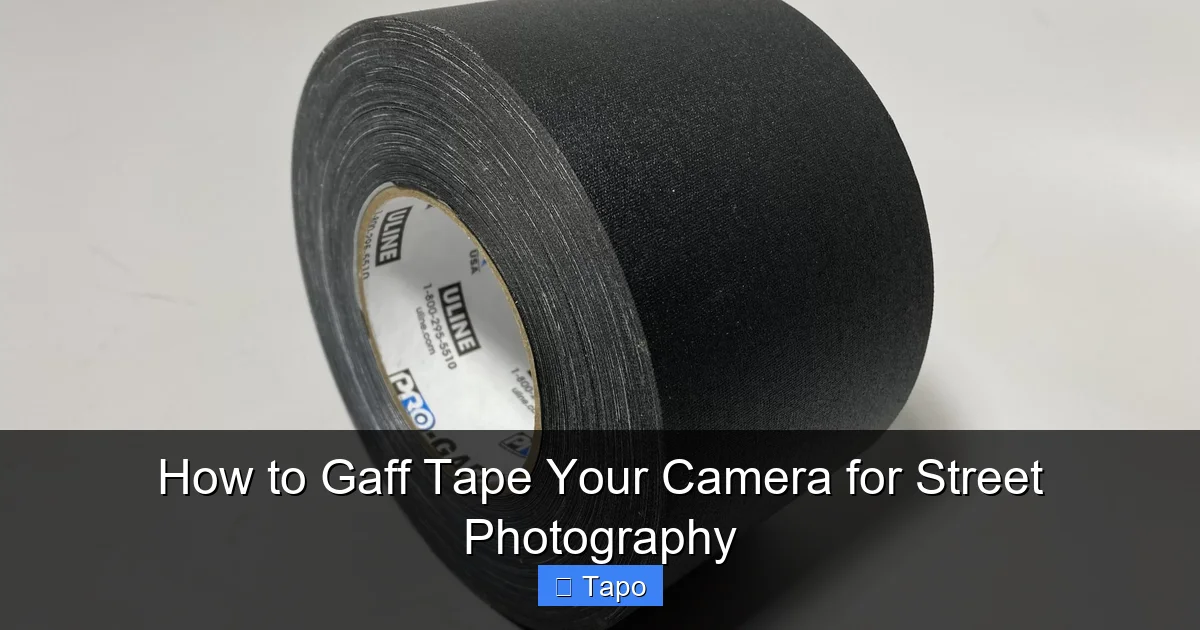 How to Gaff Tape Your Camera for Street Photography