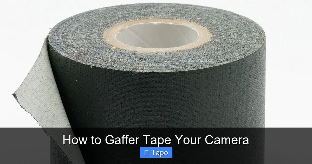 How to Gaffer Tape Your Camera