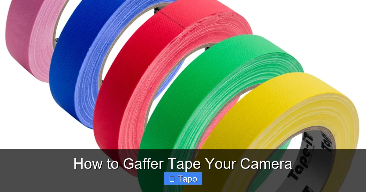 How to Gaffer Tape Your Camera