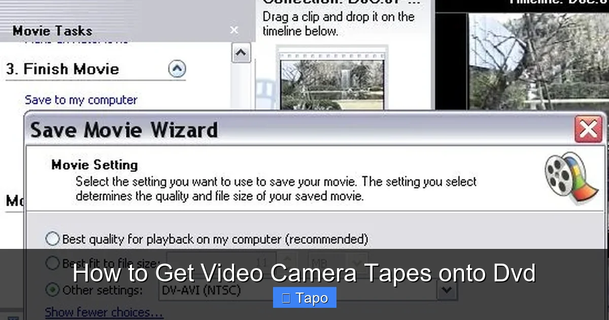 How to Get Video Camera Tapes onto Dvd