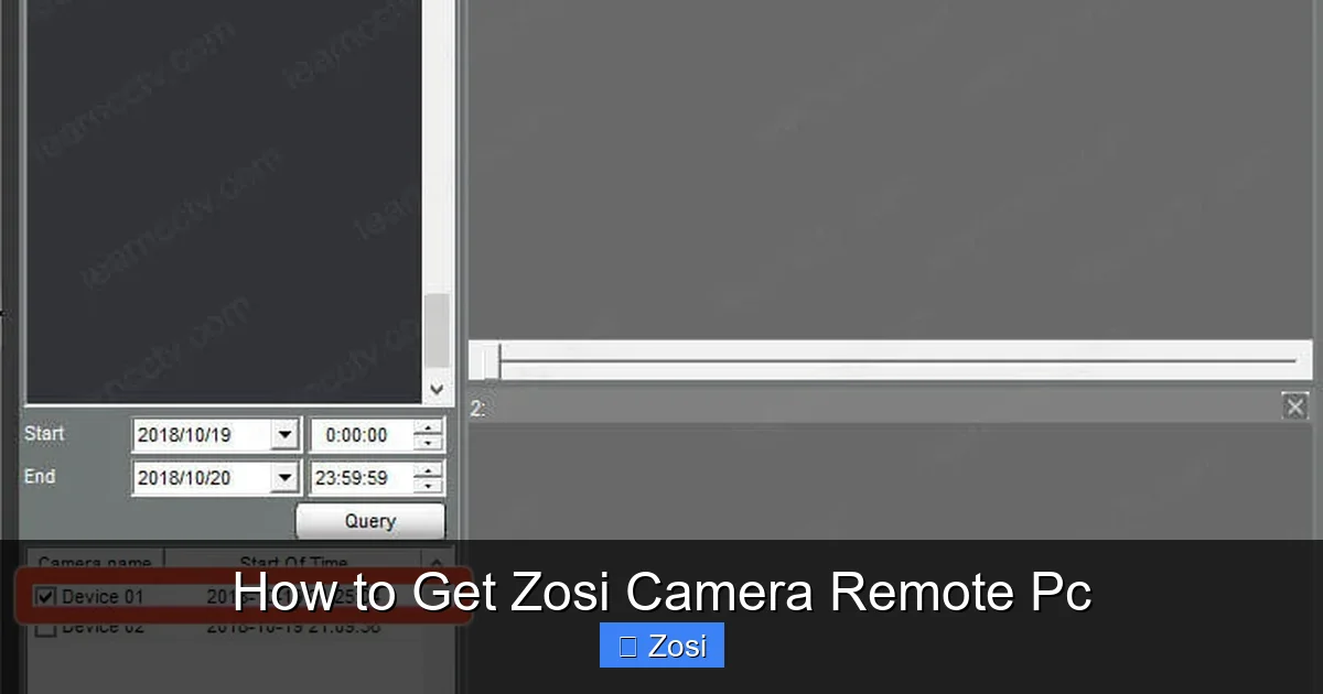 How to Get Zosi Camera Remote Pc
