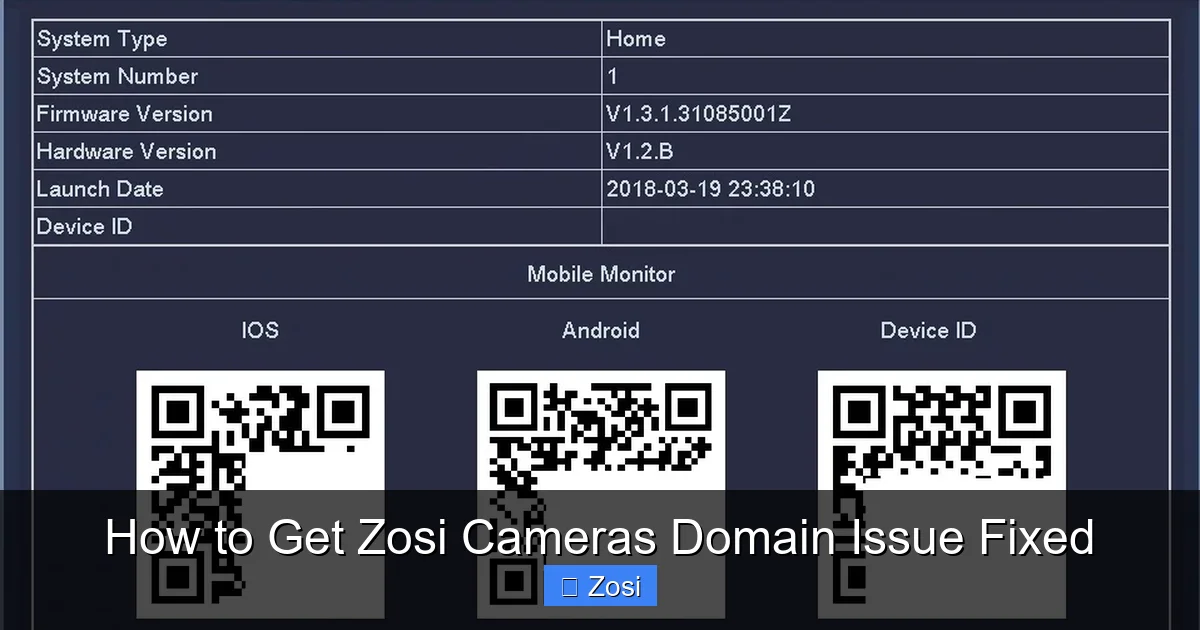 How to Get Zosi Cameras Domain Issue Fixed