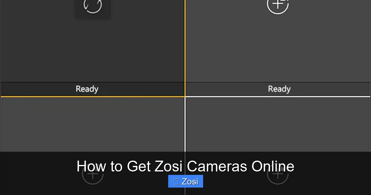 How to Get Zosi Cameras Online
