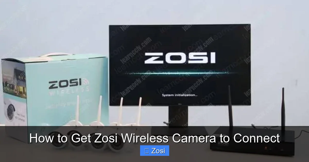 How to Get Zosi Wireless Camera to Connect