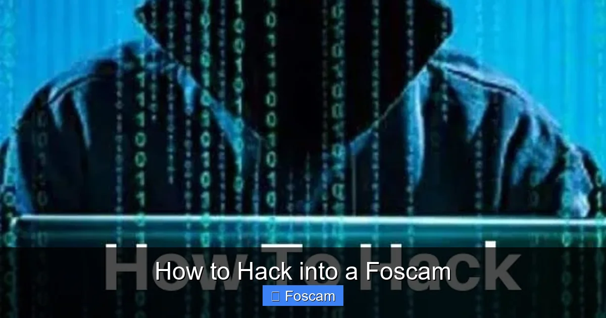 How to Hack into a Foscam