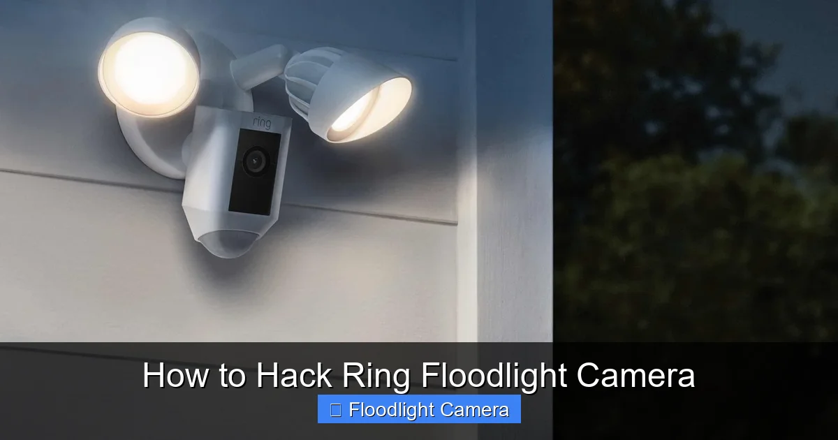 How to Hack Ring Floodlight Camera