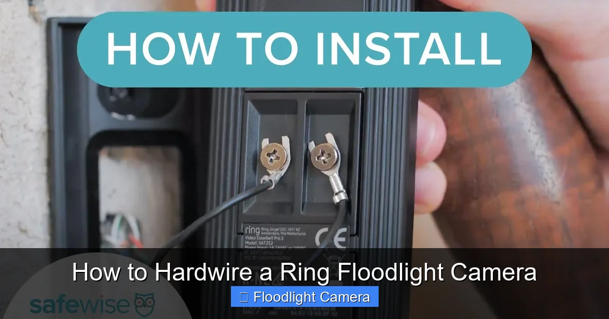 How to Hardwire a Ring Floodlight Camera
