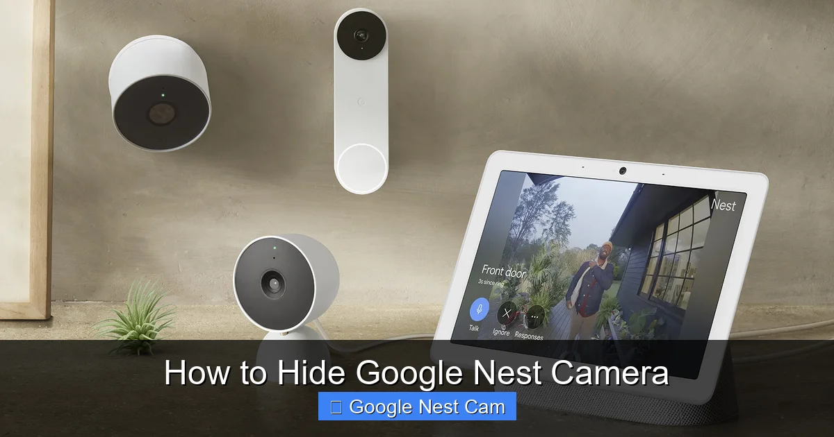 How to Hide Google Nest Camera