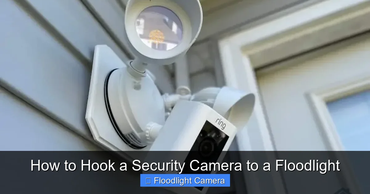 How to Hook a Security Camera to a Floodlight