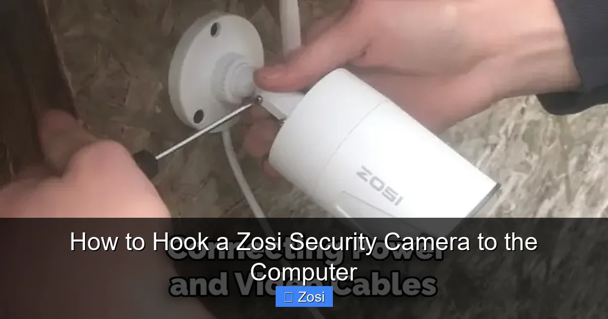 How to Hook a Zosi Security Camera to the Computer