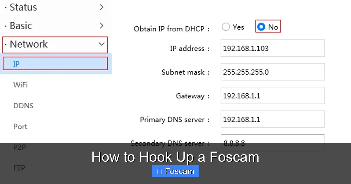 How to Hook Up a Foscam