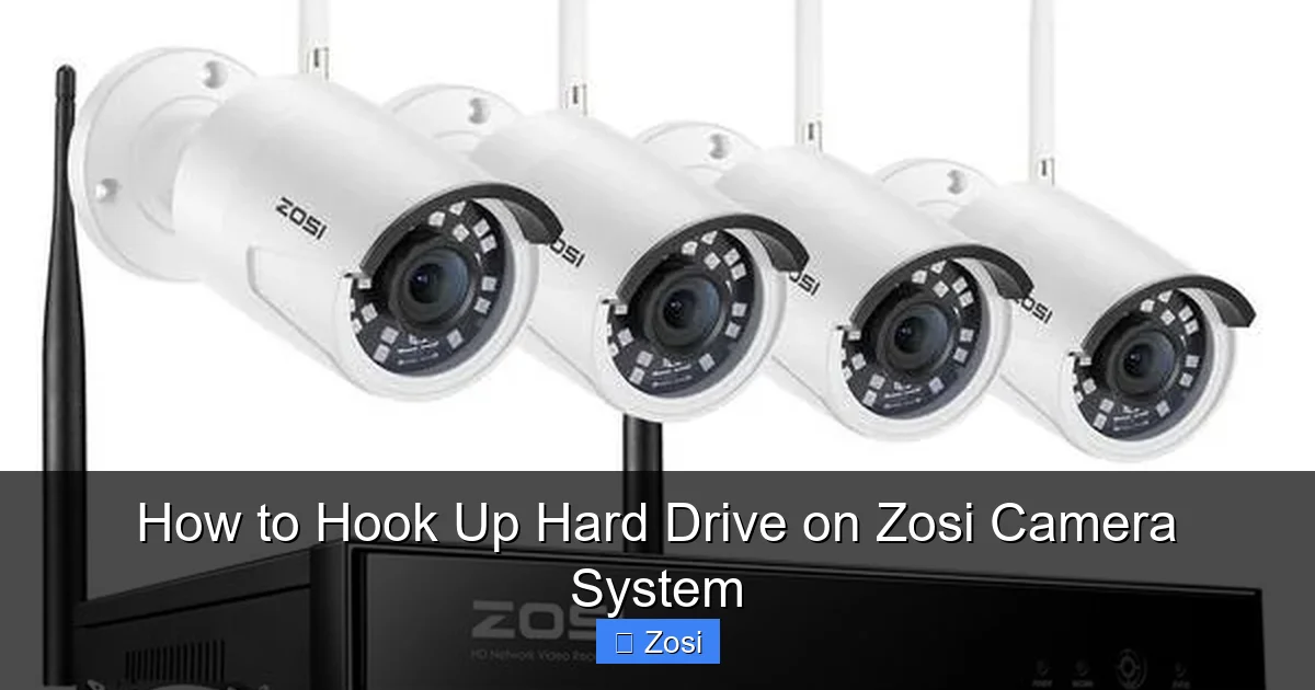 How to Hook Up Hard Drive on Zosi Camera System