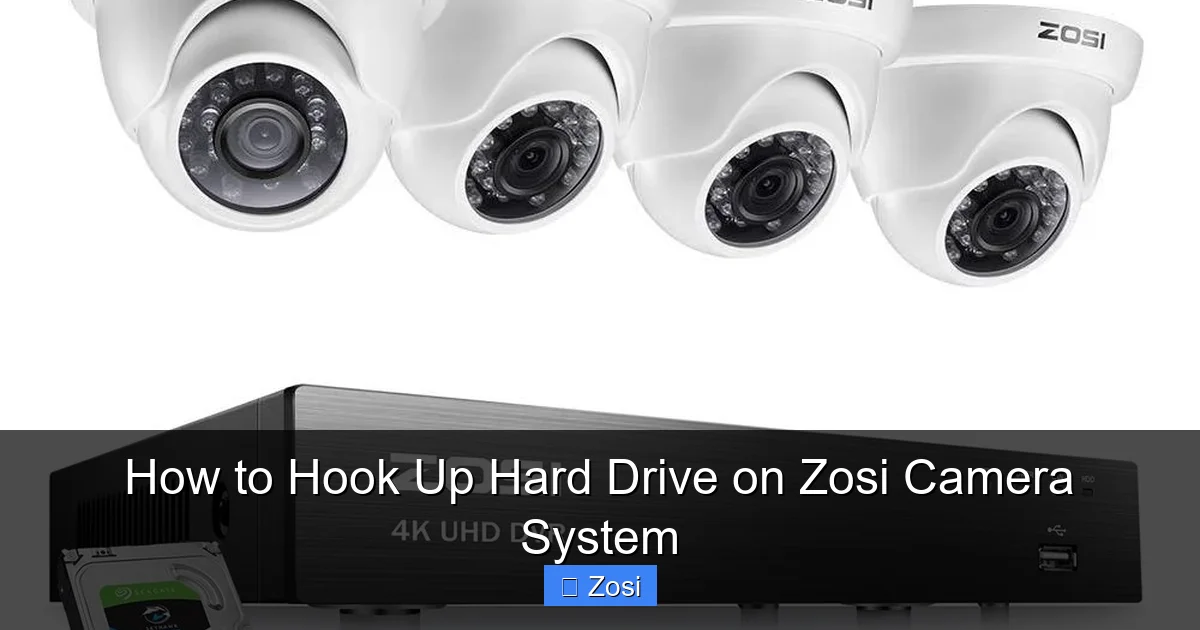 How to Hook Up Hard Drive on Zosi Camera System