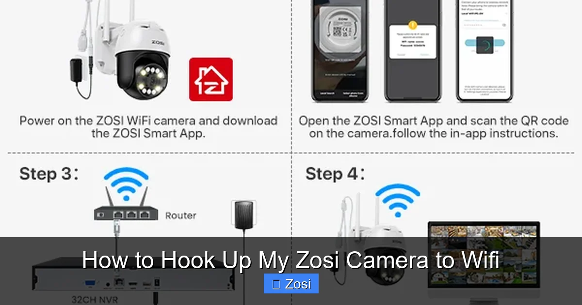 How to Hook Up My Zosi Camera to Wifi