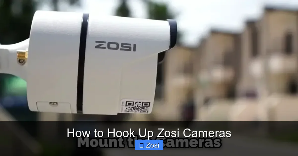 How to Hook Up Zosi Cameras
