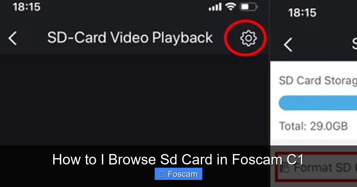 How to I Browse Sd Card in Foscam C1