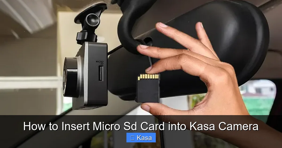 How to Insert Micro Sd Card into Kasa Camera