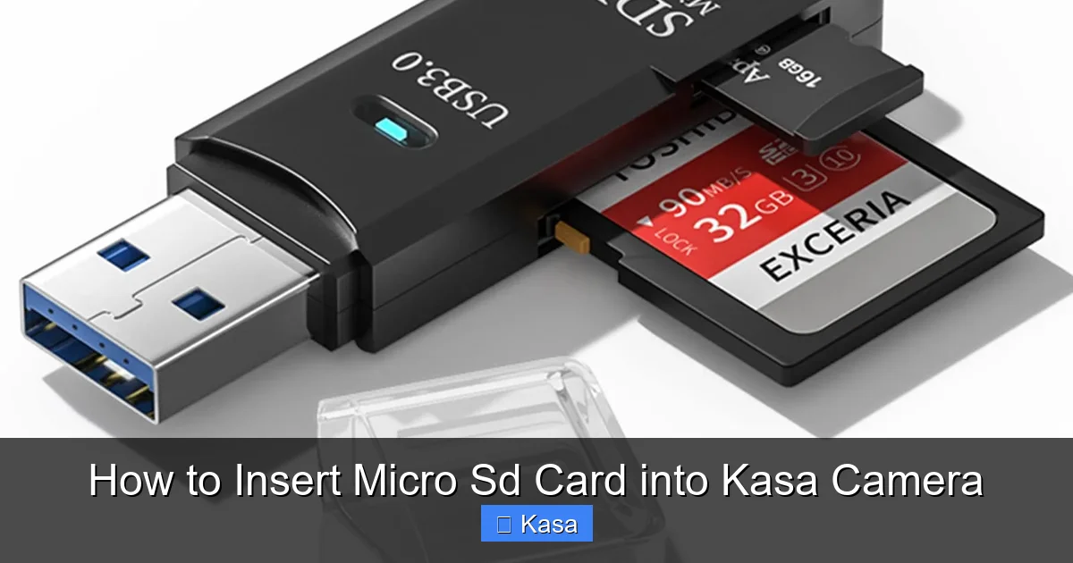 How to Insert Micro Sd Card into Kasa Camera