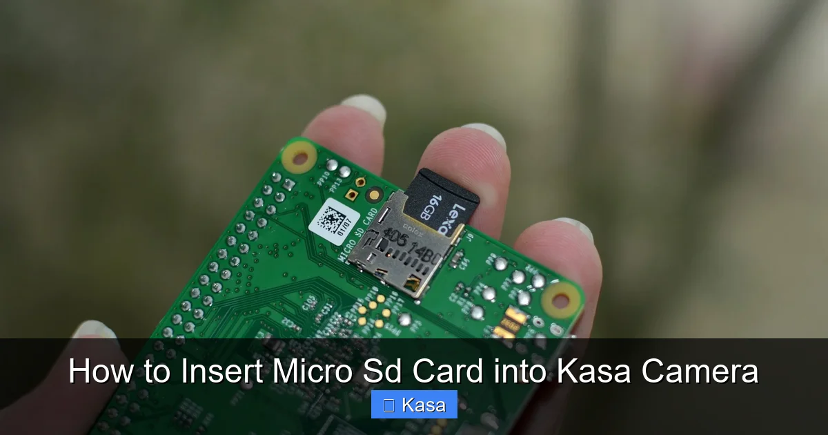 How to Insert Micro Sd Card into Kasa Camera