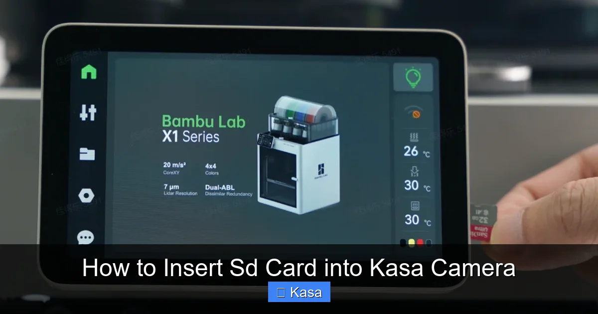 How to Insert Sd Card into Kasa Camera