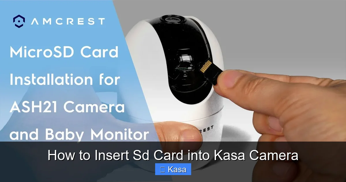 How to Insert Sd Card into Kasa Camera