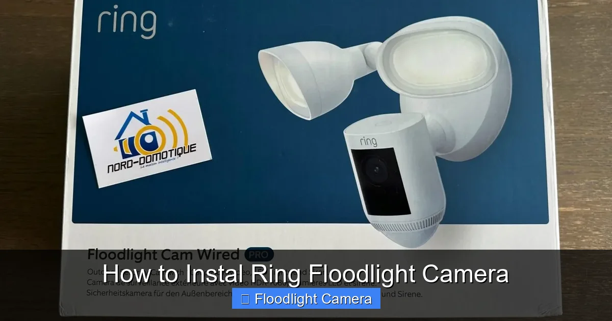 How to Instal Ring Floodlight Camera