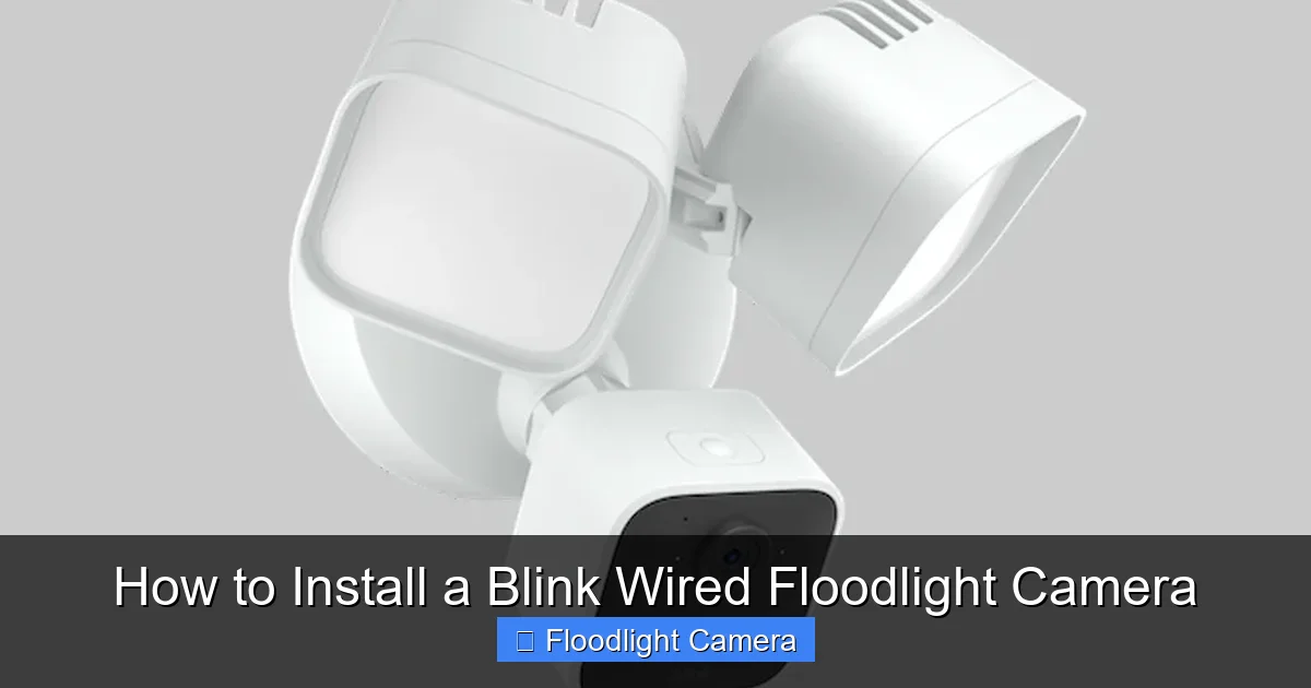 How to Install a Blink Wired Floodlight Camera
