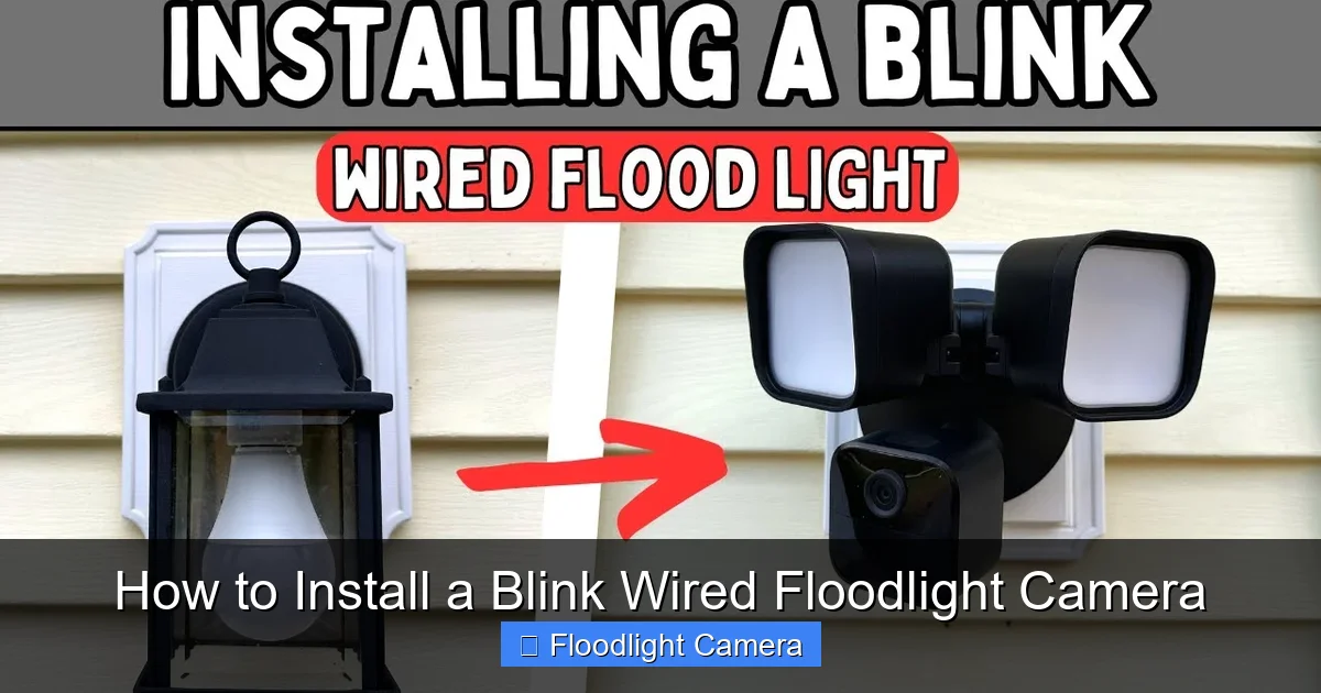 How to Install a Blink Wired Floodlight Camera