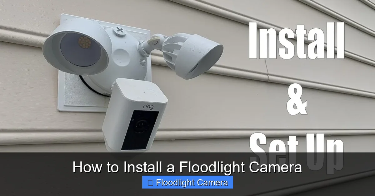 How to Install a Floodlight Camera